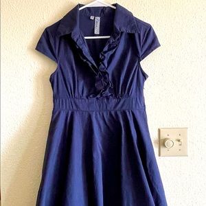 R wish mini dress, size medium, color navy blue